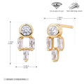 Damen Ohrstecker mit luxuriösem Zirkon-Design und hohem Glanz Shop Nory