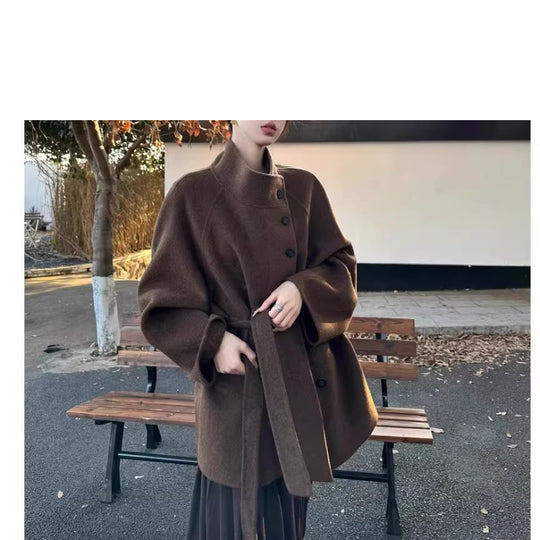Damen Modische Oversized-Wolljacke Shop Nory
