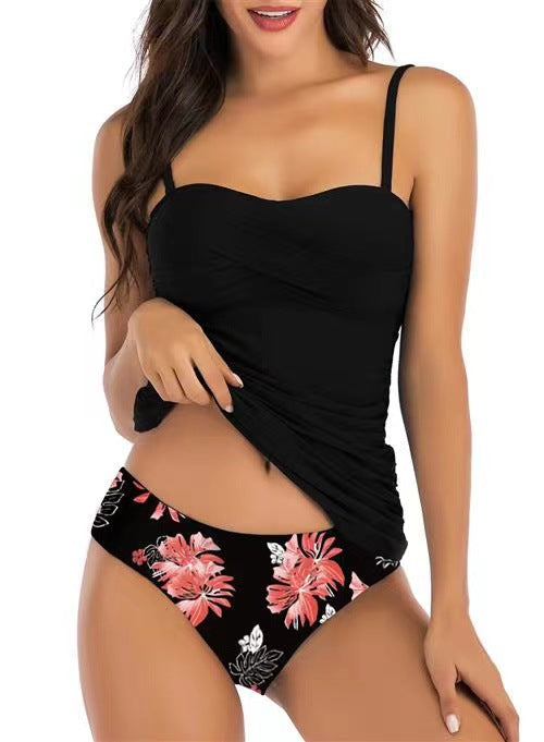 Damen Tankini mit raffiniertem Raffung-Design