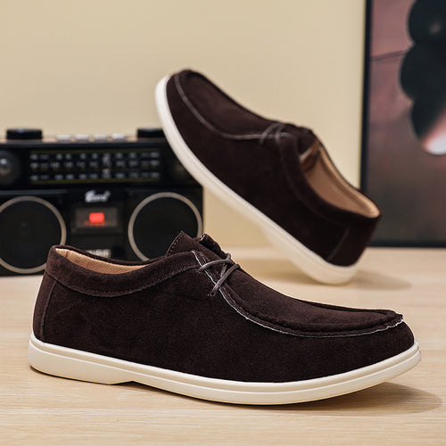 Herren Flexible Freizeitschuhe aus Veloursleder