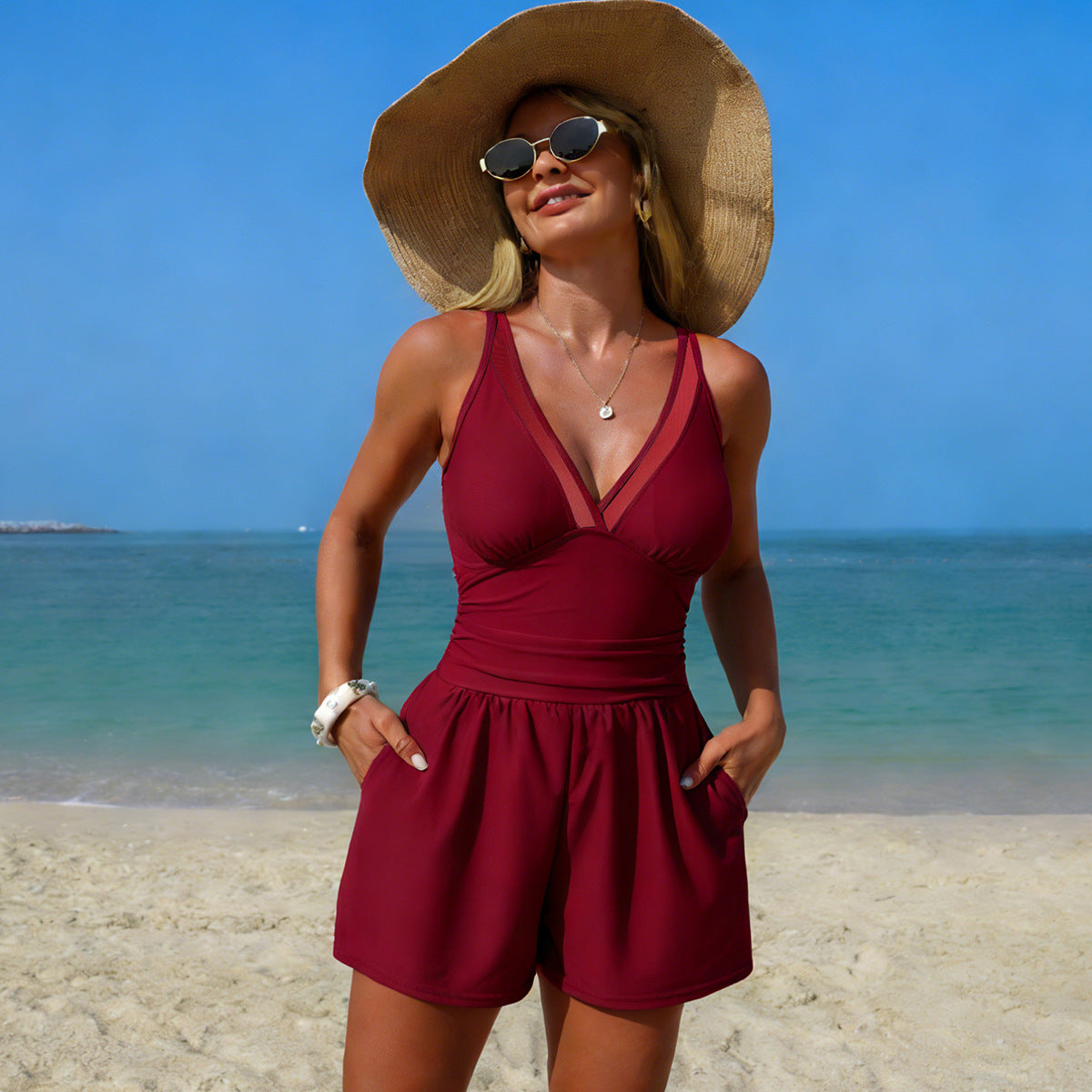 Damen Aktueller Bademode Jumpsuit