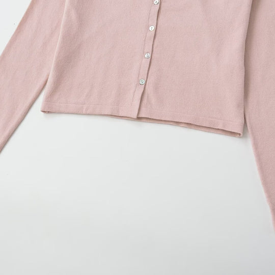 Damen Feinstrick-Cardigan mit Spitzen-Einsatz und durchgehender Knopfleiste Shop Nory