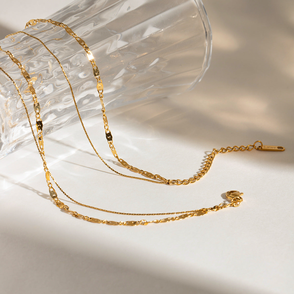 Damen Edelstahl Halskette mit verstellbarem und hypoallergenem Design Shop Nory