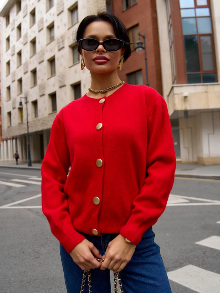 Damen Glamouröser Strickcardigan Shop Nory
