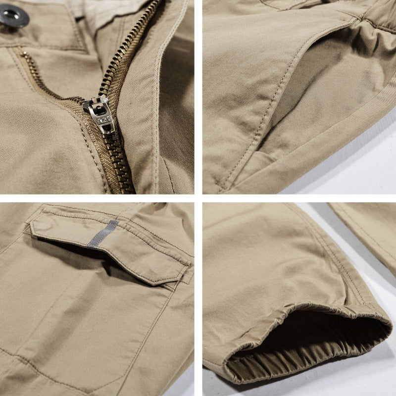 Herren Cargo-Joggerhose mit elastischem Saum, verstärkten Knien und Multifachtaschen Shop Nory