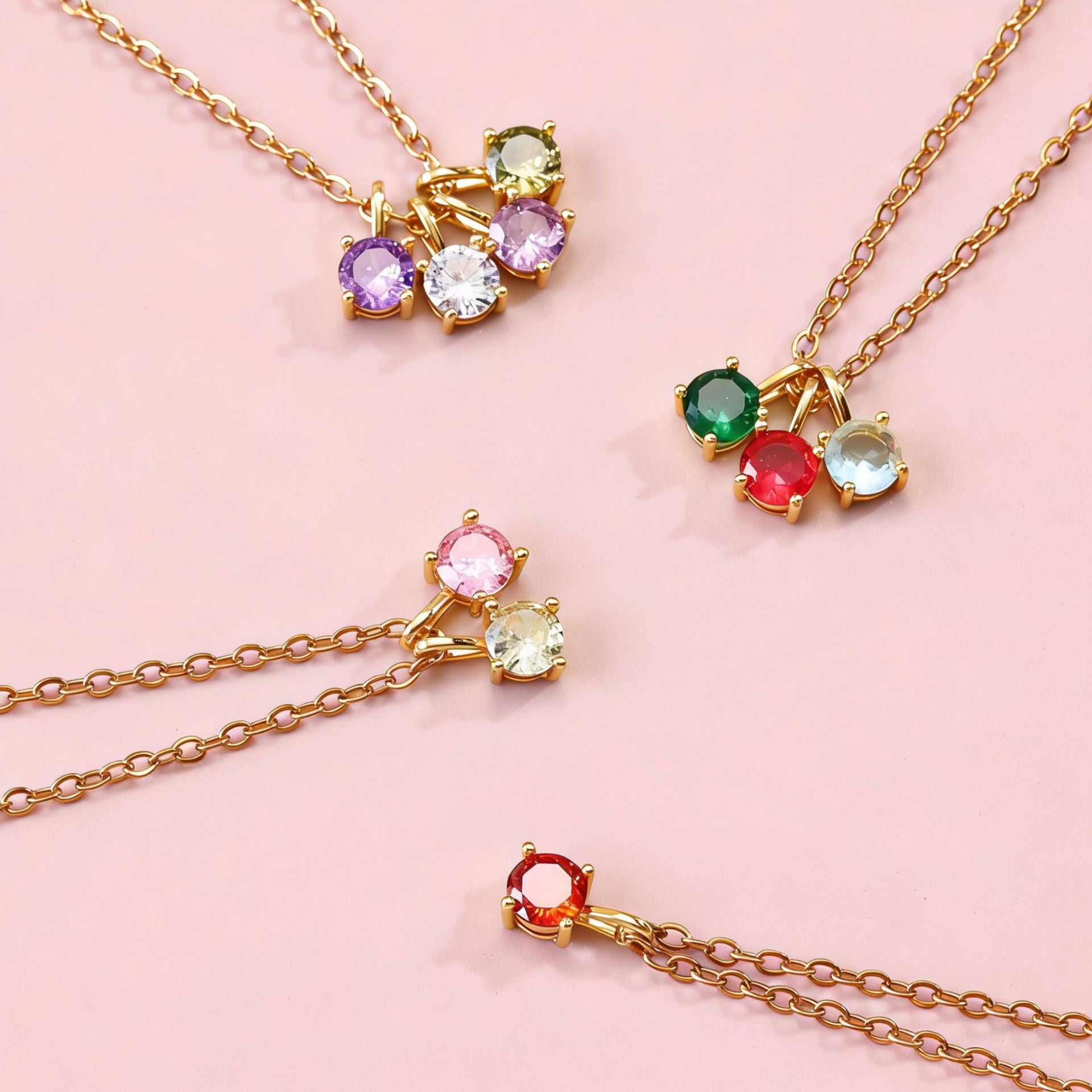 Damen elegante und funkelnde Halskette mit bunten Swarovski-Kristallen Shop Nory