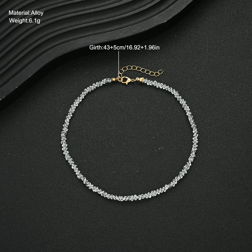 Damen Halskette aus filigranem Kristall mit eleganten Details Shop Nory