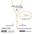 Damen Halskette mit verspieltem Wellen-Design und funkelnden Zirkonia Shop Nory