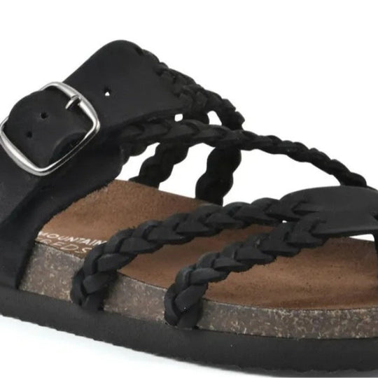 Damen Riemchen-Sandalen mit geflochtenem Design und verstellbarem Riemen