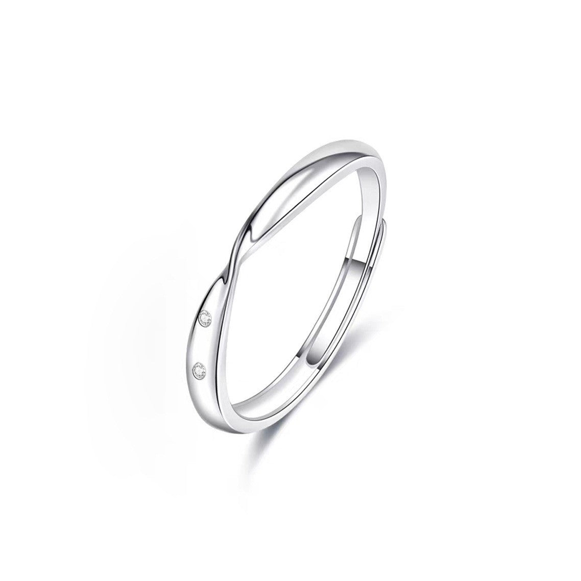 Damen eleganter Ring mit zeitgemäßem Design und funkelnden Akzenten Shop Nory