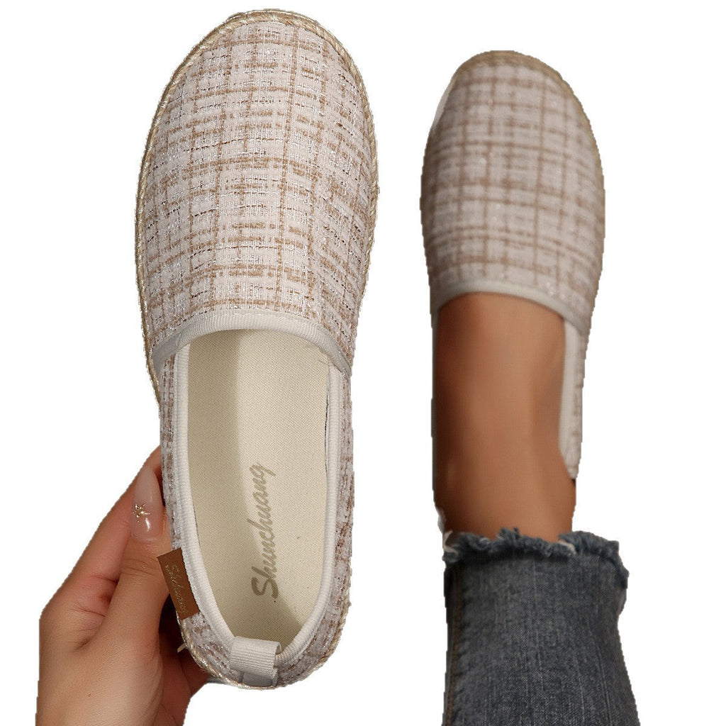 Damen Espadrilles mit rutschfester Sohle und anatomischem Fußbett