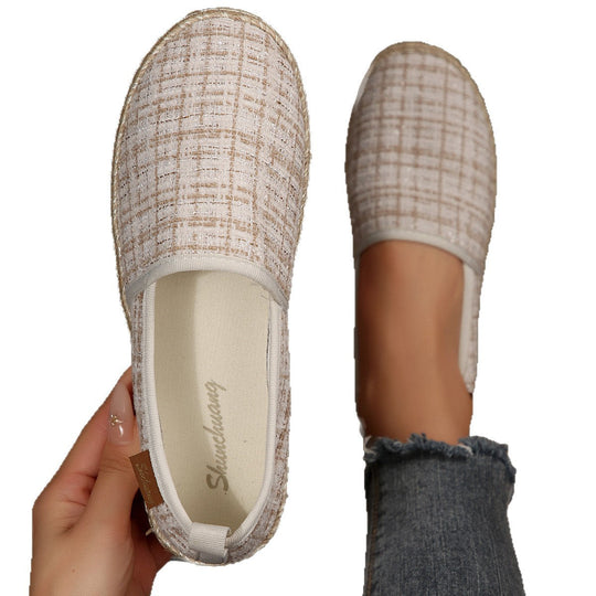Damen Espadrilles mit rutschfester Sohle und anatomischem Fußbett