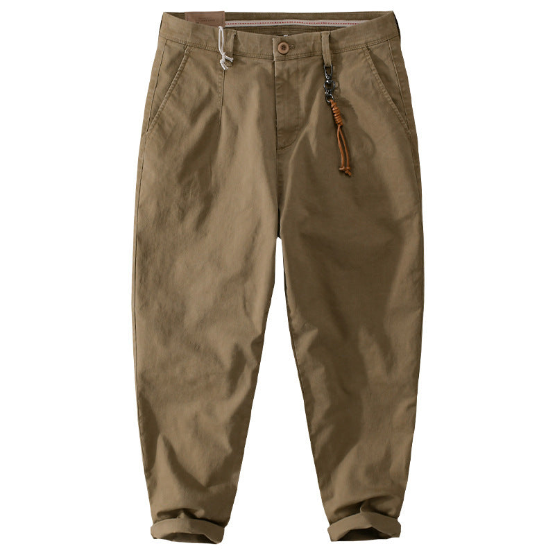 Herren Baumwoll‑Twill Chino im Relaxed‑Tapered Schnitt mit Kordelzugbund und aufgesetzten Taschen Shop Nory