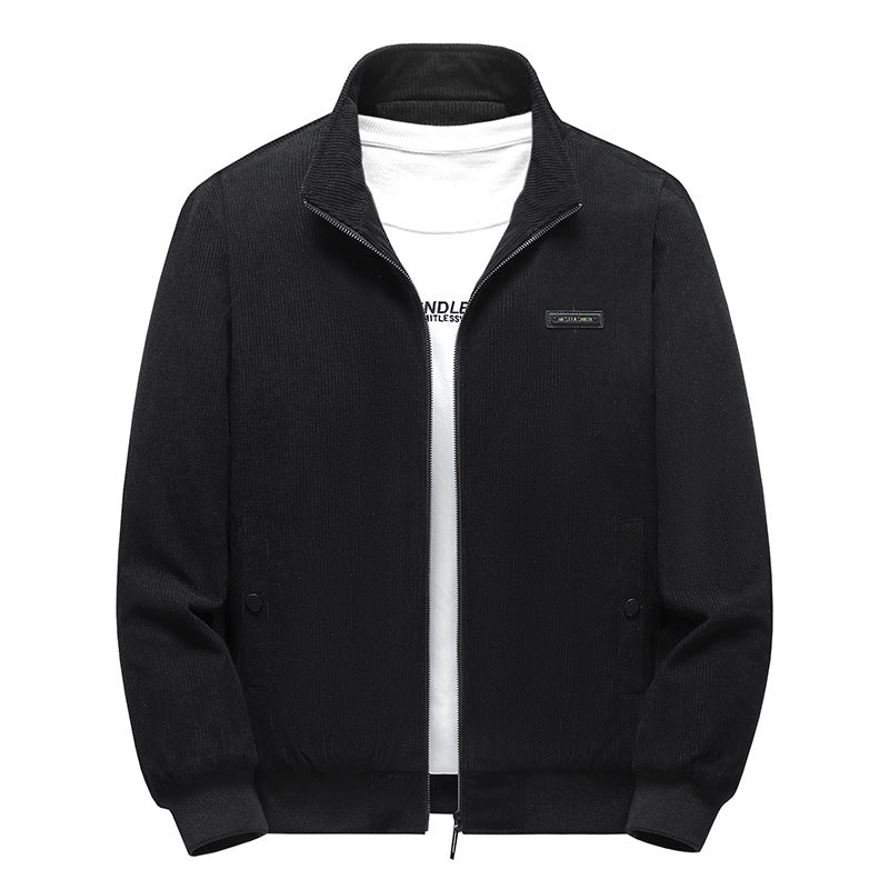 Herren Modische Cordjacke mit Stehkragen Shop Nory