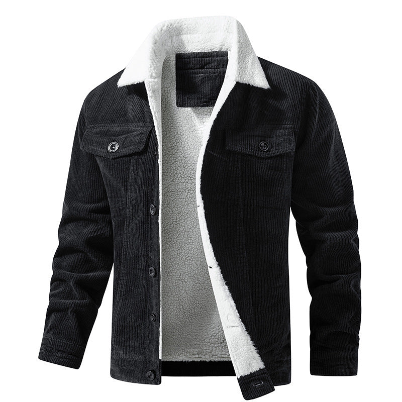 Elegante Cord Herrenjacke