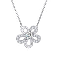 Damen Halskette mit floralem Design und funkelndem Zirkonia-Besatz Shop Nory