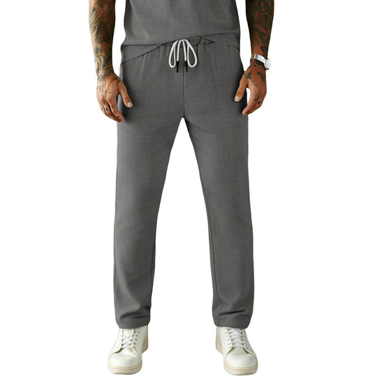 Herren Slim-Fit Jogginghose mit Kordelzug, elastischem Bund und seitlichen Eingrifftaschen Shop Nory