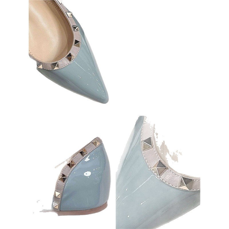 Damen Elegante spitz zulaufende Lack-Ballerinas mit Memory-Fußbett Shop Nory