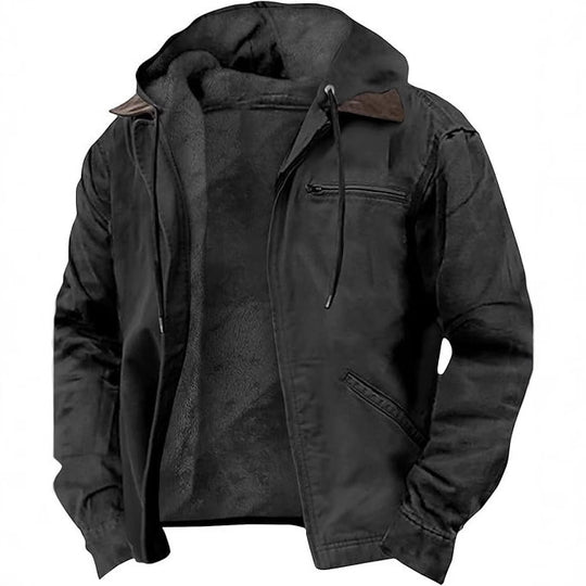 Herren Modische Freizeitjacke mit Kapuze