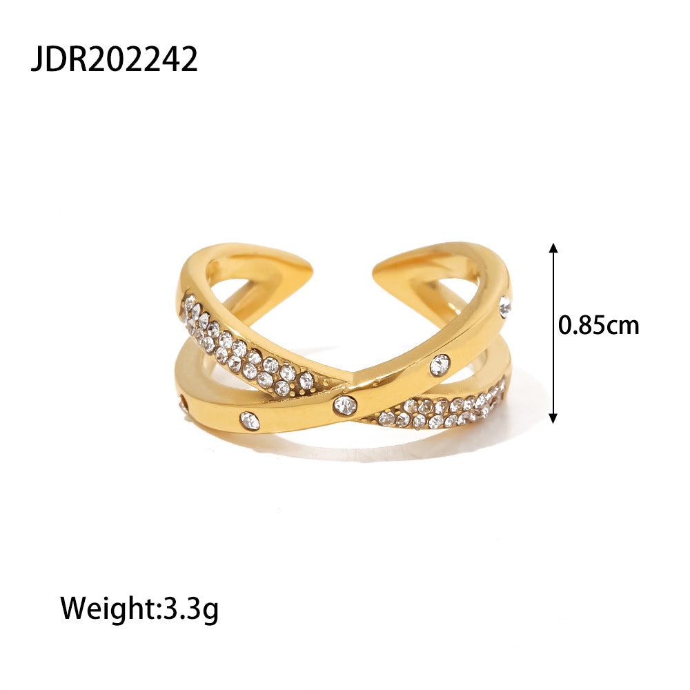 Damen Glitzernder Ring mit elegantem Design Shop Nory