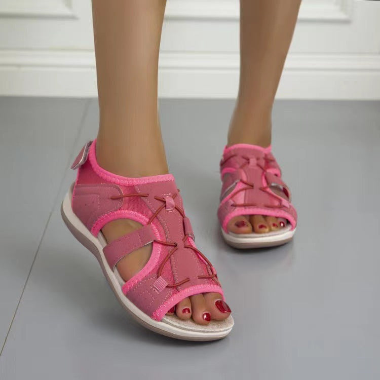 Damen Sportive Komfort-Sandalette mit gepolstertem Fußbett und Klett-Fersenriemen Shop Nory