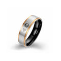 Herren Ring mit eleganter zweifarbiger Beschichtung und einzigartiger Gravur Shop Nory