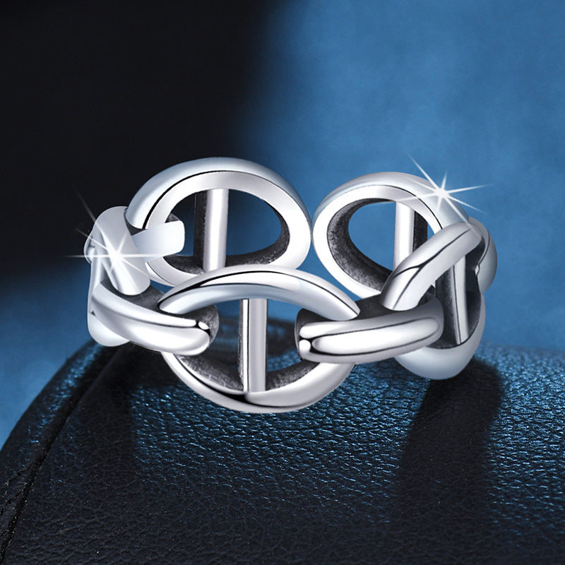 Damen Offener Kettenring aus hochwertigem Edelstahl Shop Nory