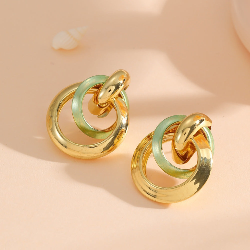 Damen Ohrhänger im eleganten Ringdesign Shop Nory