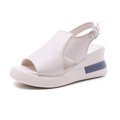 Damen Moderne Plateau‑Sandalette mit ergonomischem Memory‑Fußbett, verstellbarem Fersenriemen und rutschfester Gummisohle Shop Nory