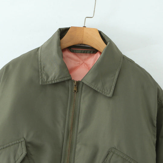Damen lässige Bomberjacke mit praktischen Taschen