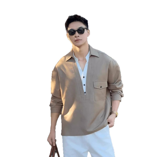 Herren Elegante Freizeit-Hemd Shop Nory