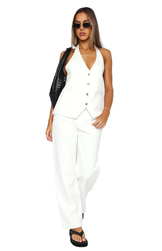 Damen Elegantes und lässiges Zweiteiler-Anzug-Set