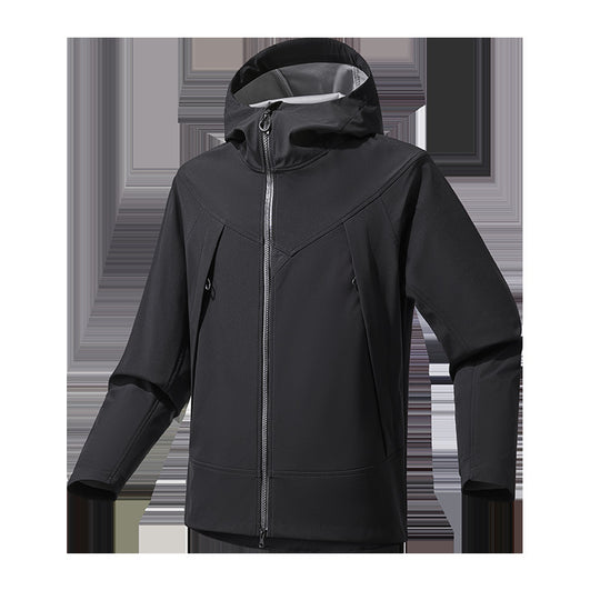 Herren Leichte Softshell‑Hoodiejacke mit winddichter atmungsaktiver Membran und ergonomischem Schnitt Shop Nory