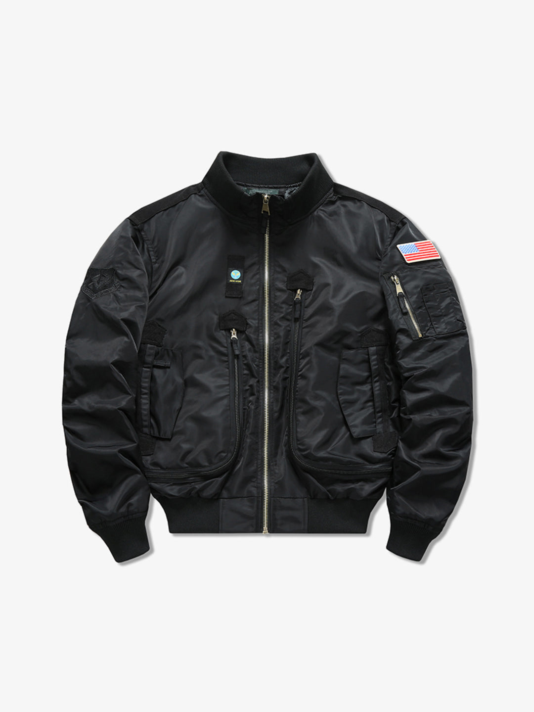 Herren Flieger-Bomberjacke im Militärstil mit Multifunktions-Taschen Shop Nory