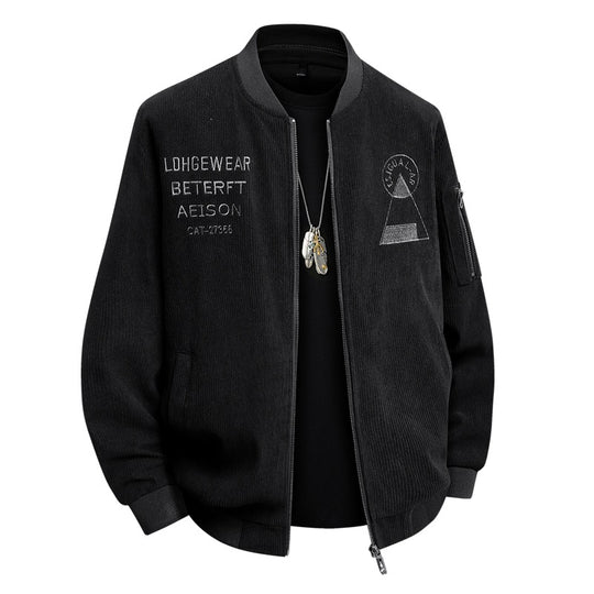 Herren Modische Cord Bomberjacke Shop Nory