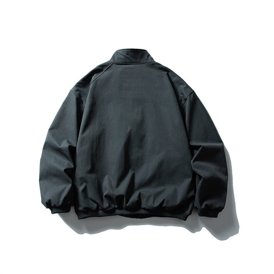 Unisex Oversize Boxy Bomberjacke mit Stehkragen und großen Pattentaschen Shop Nory