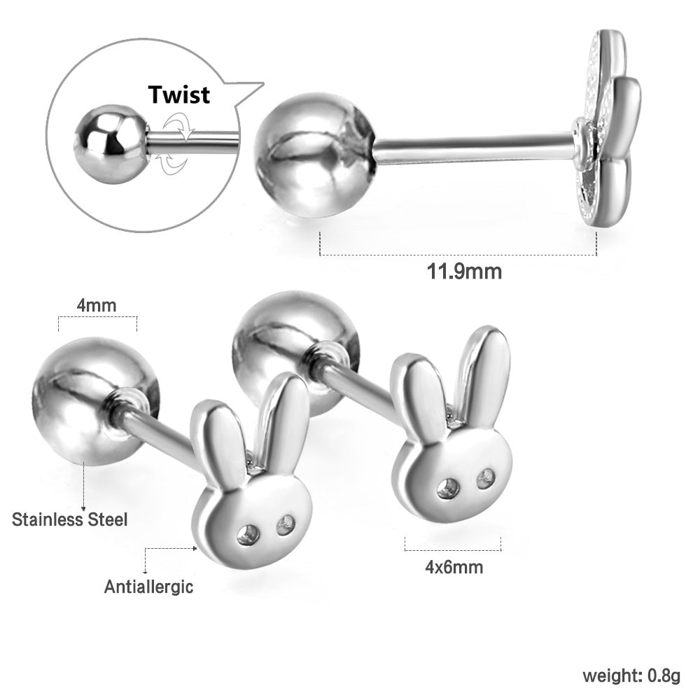 Damen Ohrstecker mit anmutigem Schmetterlingsdesign aus hochwertigem Edelstahl Shop Nory