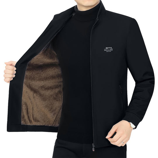 Herren Feldjacke mit Kontrast-Einsätzen und Brust-Reißverschlusstasche Shop Nory