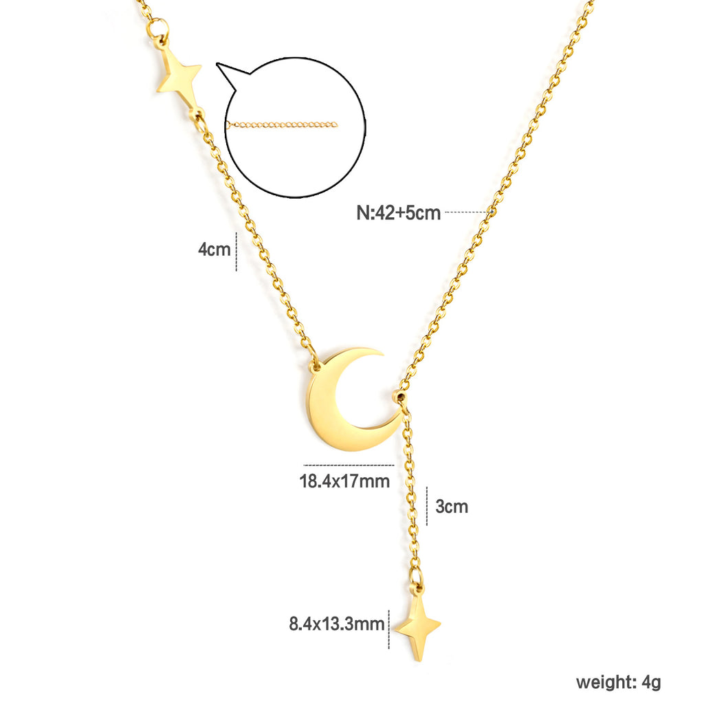 Damen Halskette mit herzförmigen Anhängern und verstellbarem Kettendesign Shop Nory