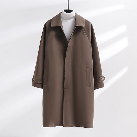 Damen Longline-Mantel mit Knebelverschluss und Raglanärmeln Shop Nory