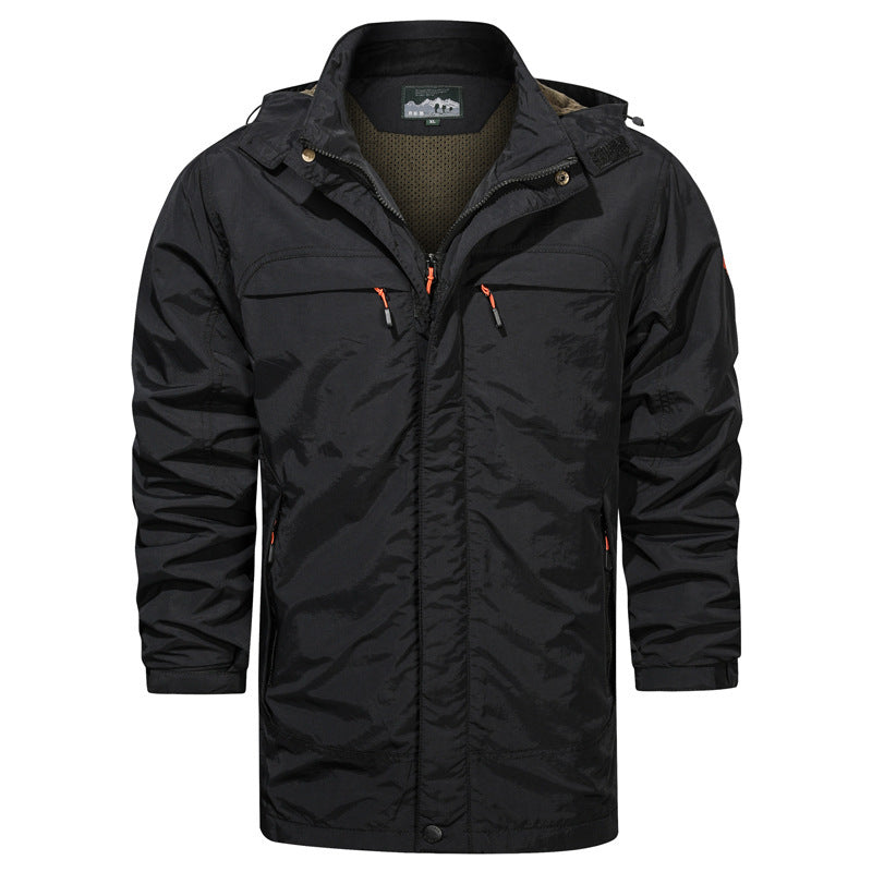 Herren leichter Fieldparka mit Kapuze, atmungsaktivem Mesh‑Futter und multifunktionalen Taschen Shop Nory