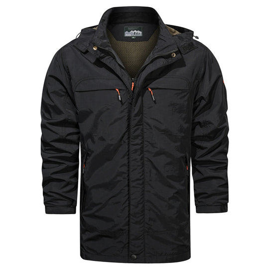 Herren leichter Fieldparka mit Kapuze, atmungsaktivem Mesh‑Futter und multifunktionalen Taschen Shop Nory