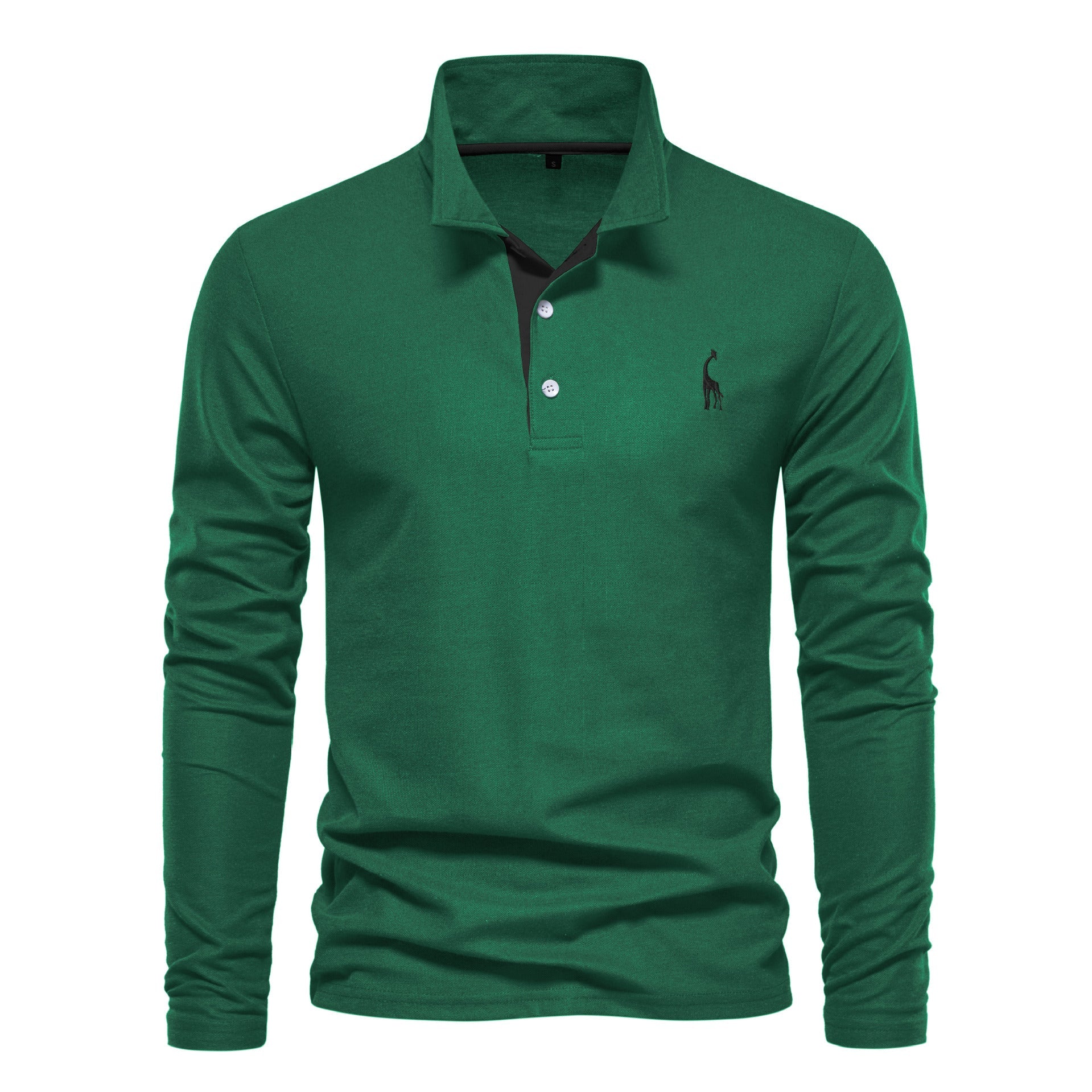 Herren Langarm Poloshirt mit modernem Kragen und atmungsaktiver Baumwollqualität ShopNory
