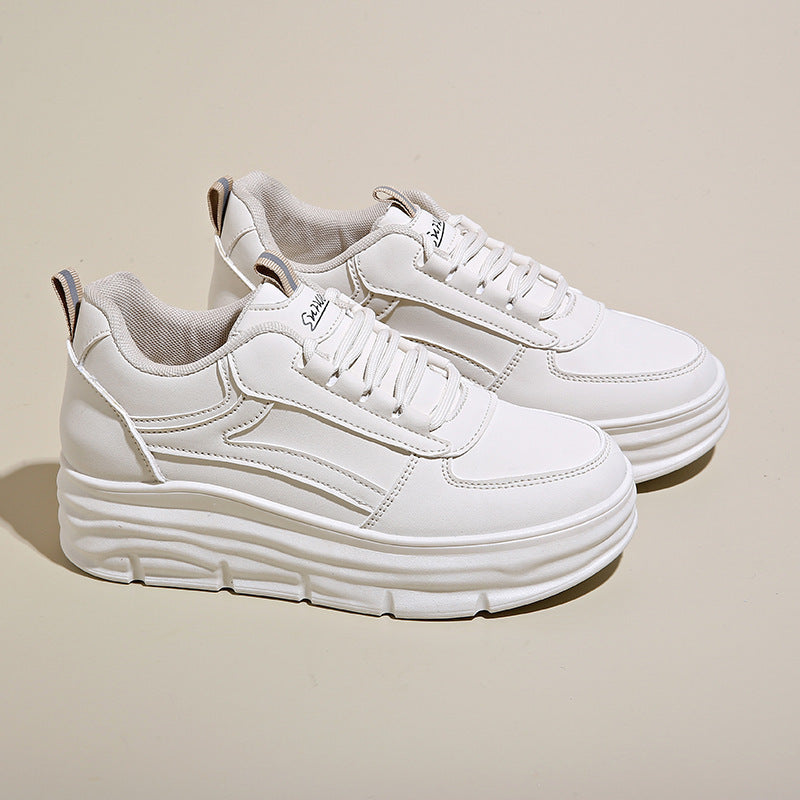 Damen Komfortable Plateau-Sneakers mit atmungsaktivem Obermaterial