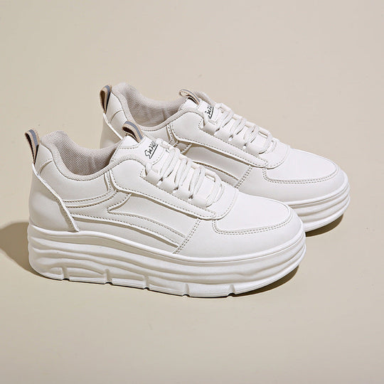 Damen Komfortable Plateau-Sneakers mit atmungsaktivem Obermaterial
