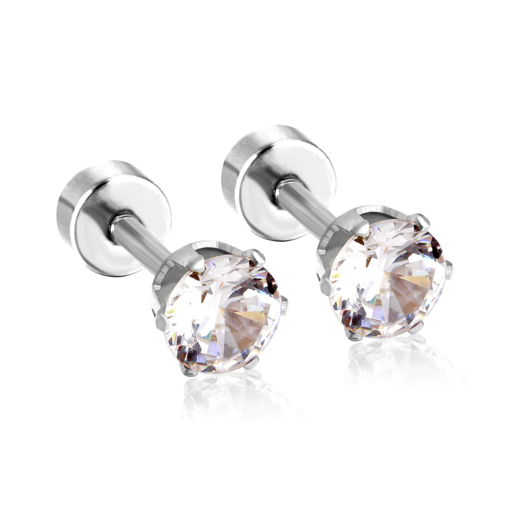 Damen Ohrstecker mit funkelndem Kristall und hochwertigem Edelstahl Shop Nory