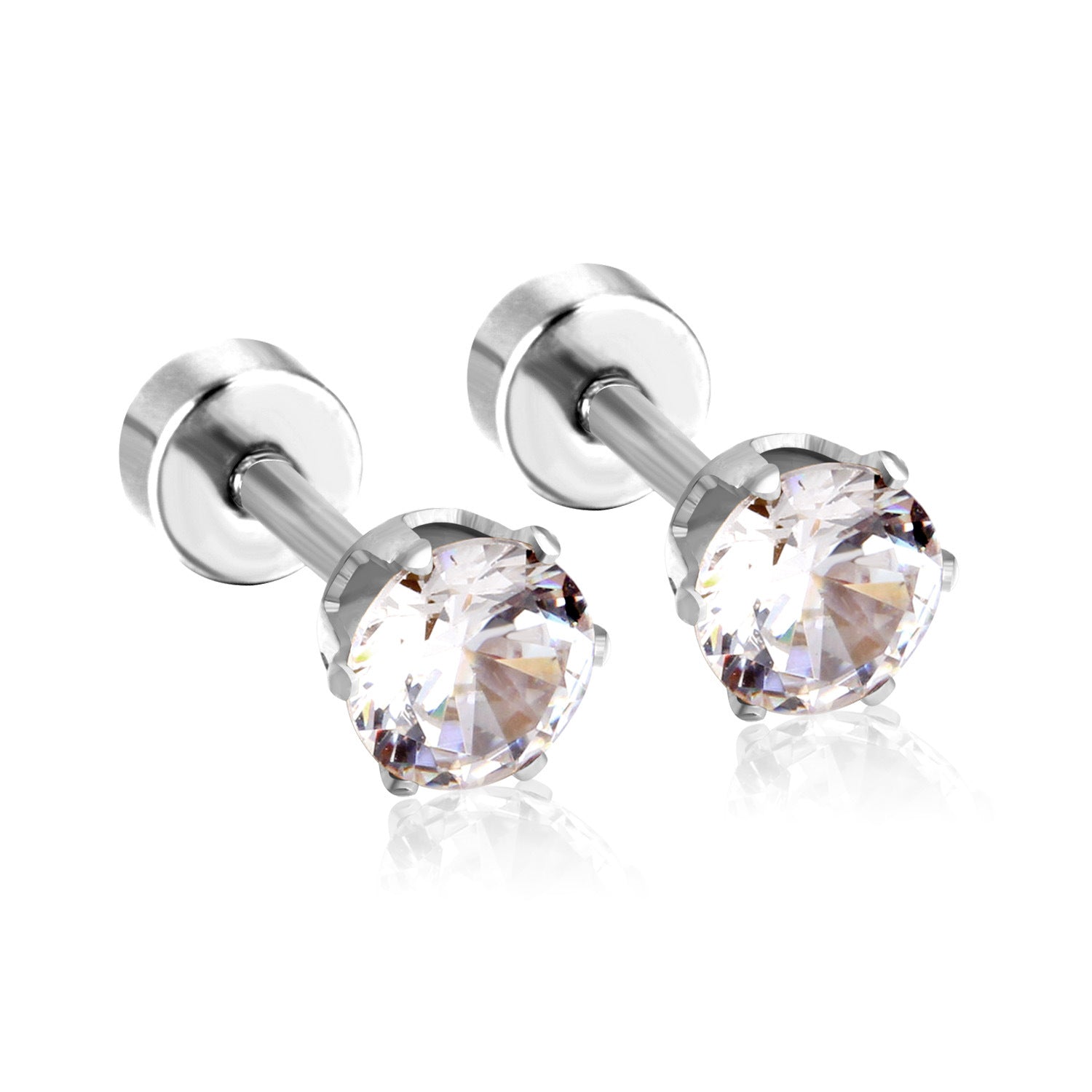 Damen Ohrstecker mit funkelndem Kristall und hochwertigem Edelstahl Shop Nory