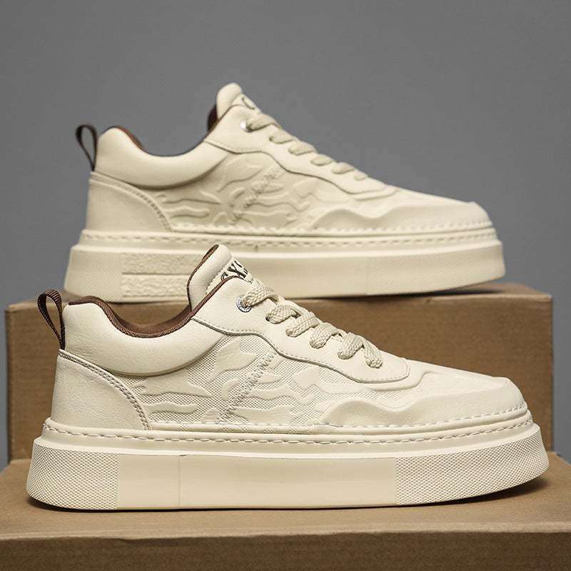 Unisex Plateausneaker mit geprägtem Obermaterial und extrahoher Platformsohle Shopy Nory