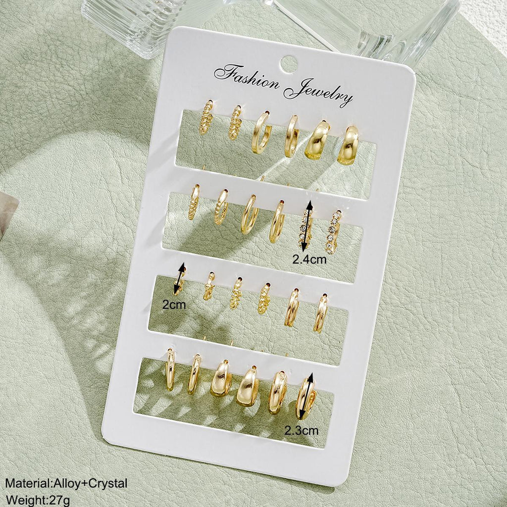 Damen Ohrstecker Set mit funkelnden Kristallen und stilvollen Designs Shop Nory
