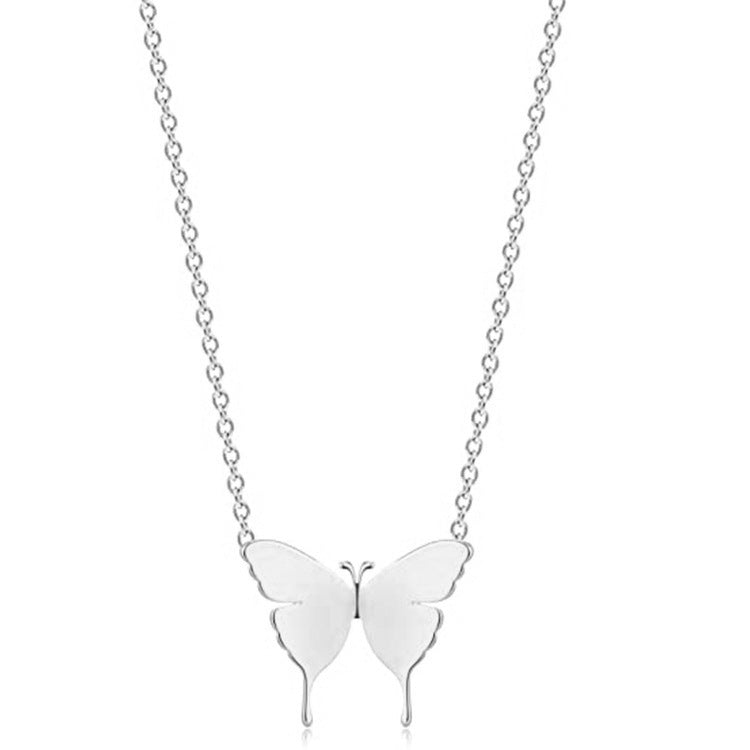 Damen Halskette mit filigranem Schmetterlingsdesign Shop Nory